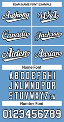 Light Blue White-Black Classic Basketball Jersey 3