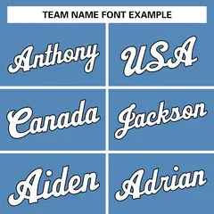 Light Blue White-Black Classic Casual Basketball Jersey 3