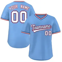 Light Blue White Classic Authentic Pullover Baseball Jersey 1