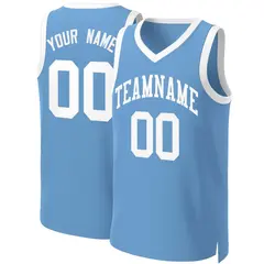 Light Blue White Classic Basketball Jersey
