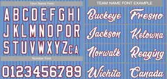Light Blue White-Crimson Stripe Fashion Baseball Jersey 2