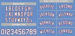 Light Blue White-Crimson Stripe Fashion Baseball Jersey 3