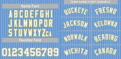 Light Blue White-Gold Stripe Fashion Baseball Jersey 2
