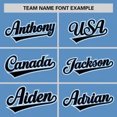Light Blue White Half Stripe Authentic Baseball Jersey 3