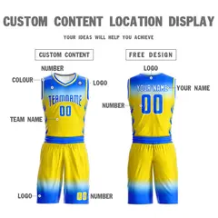 Light Blue White Light Blue-White Gradient Basketball Jersey 4