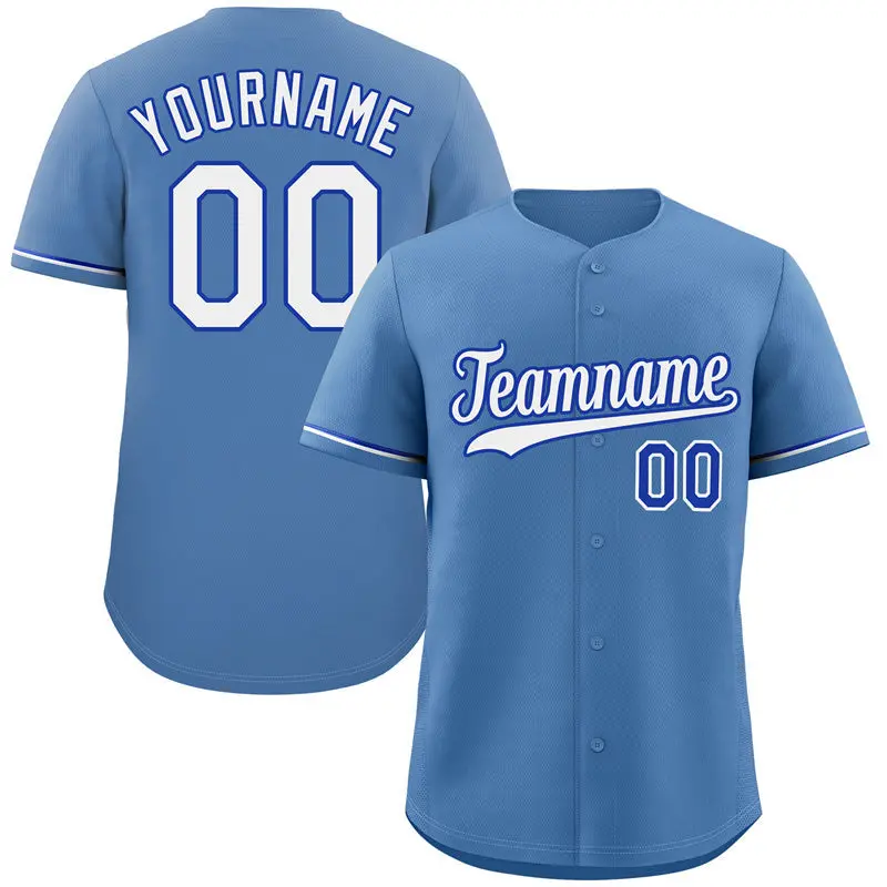 Light Blue White Navy Hook Classic Authentic Baseball Jersey