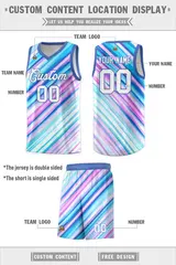 Light Blue White-Purple Tie Dye Sports Basketball Jersey 2