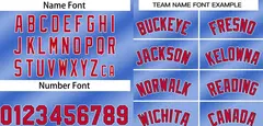 Light Blue White-Red Gradient Fashion Bull Basketball Jersey 3
