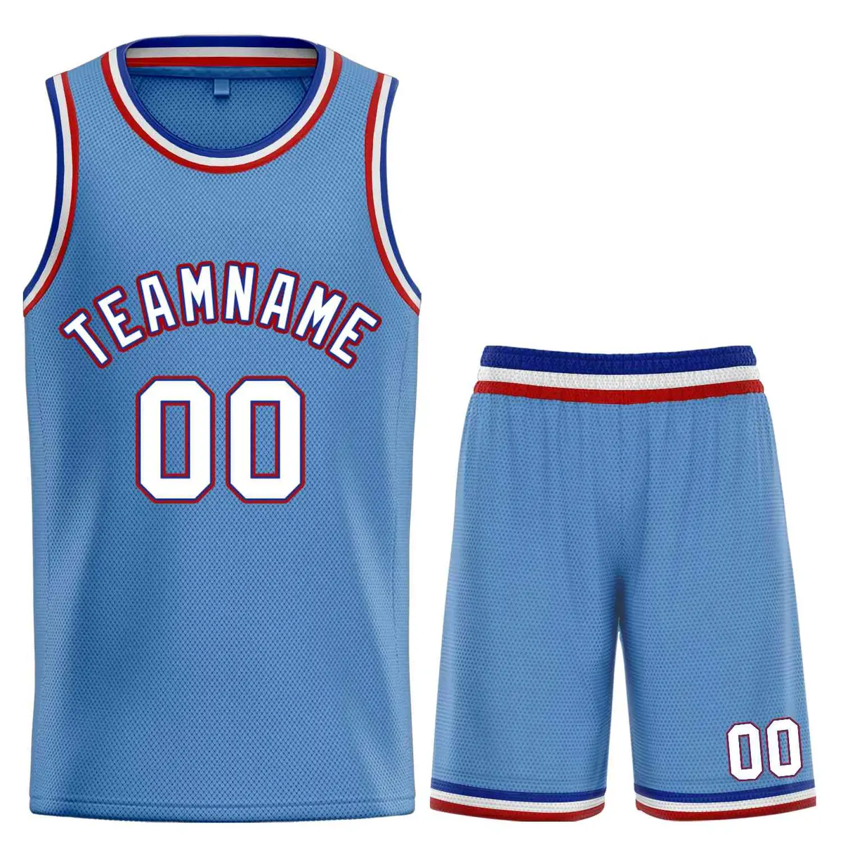 Light Blue White-Royal Bull Classic Sets Basketball Jersey