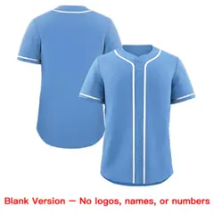 Light Blue White-Royal Classic Authentic Baseball Jersey 8