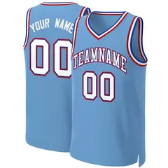 Light Blue White-Royal Classic Basketball Jersey 1
