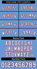 Light Blue White-Royal Two-Button Softball Jersey 3