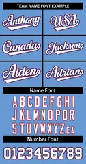 Light Blue White-Royal Two-Button Softball Jersey 3