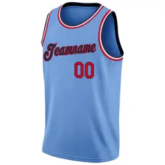 Light Blue White-Silver Classic Mesh Sport Basketball Jersey 5
