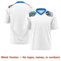 Light Blue White Ukiyo-e Auspicious Clouds Graffiti Football Jersey 7