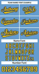 Light Blue Yellow-Navy Classic Basketball Jersey 3
