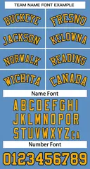 Light Blue Yellow-Navy Sleeveless Striped Baseball Jersey 5