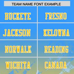 Light Blue Yellow Star Gradient Flag Football Jersey 3