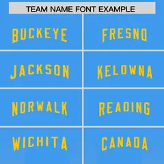 Light Blue Yellow Vertical Gradient Stripe Football Jersey 3