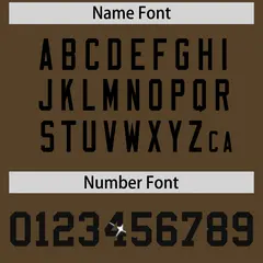 Light Brown Black Sequin Lettering Stretch Football Jersey 4