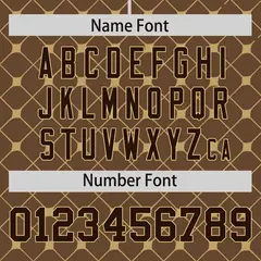 Light Brown Brown-Khaki Plaid Authentic Baseball Jersey 4
