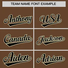 Light Brown Cream Star Pattern Thick Stripes Baseball Jersey 3