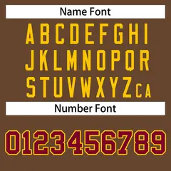 Light Brown Crimson-Gold Varsity Full-Snap Letterman Jacket 6