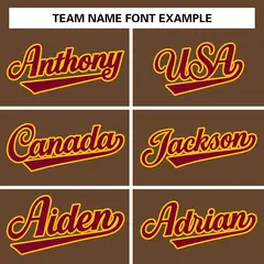 Light Brown Crimson-Gold Varsity Full-Snap Letterman Jacket 5