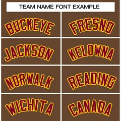 Light Brown Crimson-Gold Varsity Full-Snap Letterman Jacket 5