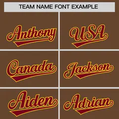 Light Brown Crimson-Gold Varsity Letterman Hoodie Jacket 5