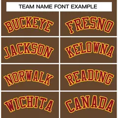 Light Brown Crimson-Yellow Varsity Full-Snap Letterman Jacket 5