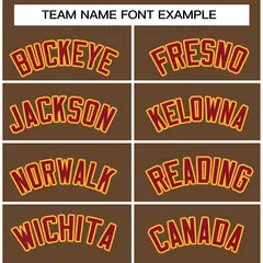 Light Brown Crimson-Yellow Varsity Full-Snap Letterman Jacket 5
