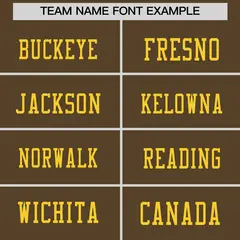 Light Brown Gold Sequin Lettering Football Jersey 3