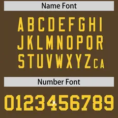 Light Brown Gold Sequin Lettering Football Jersey 4