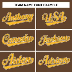 Light Brown Gold-White Raglan Varsity Full-Snap Letterman Jacket 5