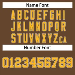 Light Brown Gold-White Raglan Varsity Full-Snap Letterman Jacket 6