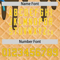 Light Brown Ice Cream Cone Graffiti Full-Snap Varsity Letterman Jacket 4
