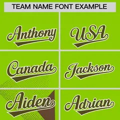 Light Brown Neon Green Raptor Series Raglan Hip Hop Baseball Jersey 3