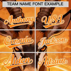 Light Brown Orange White Deer Graffiti Baseball Jersey 3