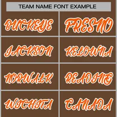 Light Brown Orange-White Varsity Full-Snap Letterman Jacket 5