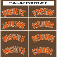 Light Brown Orange-White Varsity Full-Snap Letterman Jacket 5