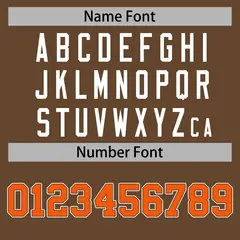 Light Brown Orange-White Varsity Full-Snap Letterman Jacket 6