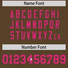 Light Brown Pink Sequin Lettering Football Jersey 4