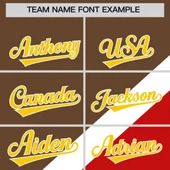 Light Brown Red Raglan Full-Snap Letterman Baseball Jacket 3