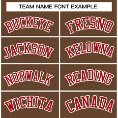 Light Brown Red-White Varsity Full-Snap Letterman Jacket 5