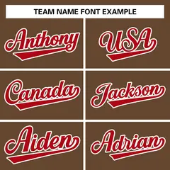 Light Brown Red-White Varsity Full-Snap Letterman Jacket 5