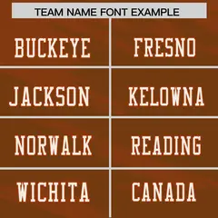 Light Brown Texas Orange Scratch Pattern Football Jersey 3