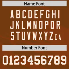 Light Brown Texas Orange Scratch Pattern Football Jersey 4