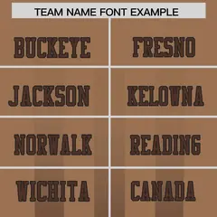 Light Brown Vertical Fine Stripe Gradient Football Jersey 3