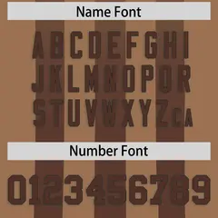Light Brown Vertical Fine Stripe Gradient Football Jersey 4